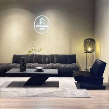 pulpo stojacia lampa Oda Big, dymovo sivá/čierna, výška 140 cm