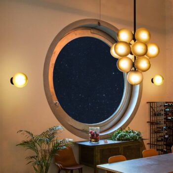 pulpo závesné svietidlo Stellar Grape Malé, dymovo sivé, 13 svetiel.
