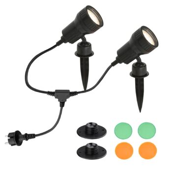 sada 2 - LED svetelný bodec Terra s farebnými filtrami
