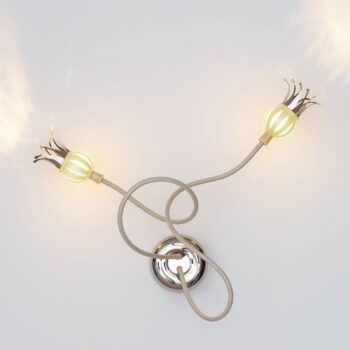 serien.lighting Poppy nástenné svetlo s kvetinami