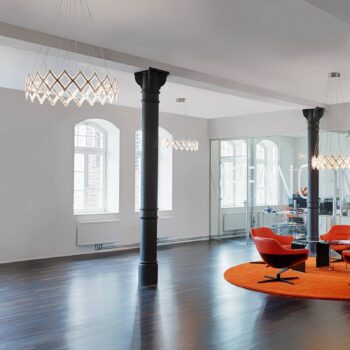 serien.lighting Zoom lampa, skladacia mriežka