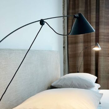 stolová LED lampa midgard AYNO S, čierna/čierna 4 000 K 76 cm
