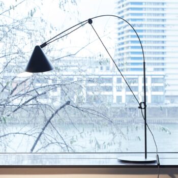 stolová LED lampa midgard AYNO S, čierna/čierna 4 000 K 76 cm