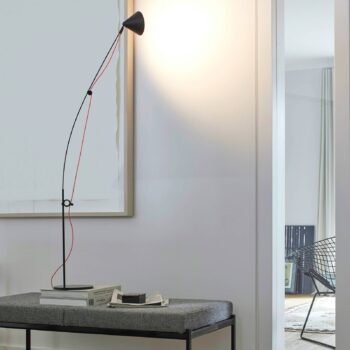 stolová LED lampa midgard AYNO S, čierna/oranžová, 2 700 K 76 cm
