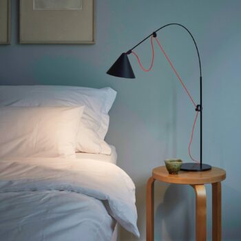 stolová LED lampa midgard AYNO S, čierna/oranžová, 4 000 K 76 cm