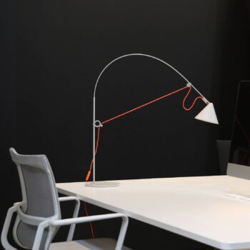 stolová LED lampa midgard AYNO S, sivá/oranžová, 4 000 K, 76 cm