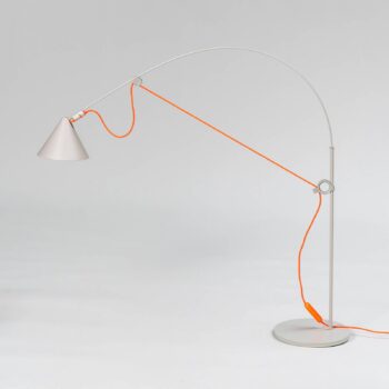 stolová LED lampa midgard AYNO S, sivá/oranžová, 4 000 K, 76 cm