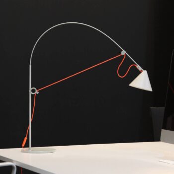 stolová LED lampa midgard AYNO S, sivá/oranžová, 4 000 K, 76 cm