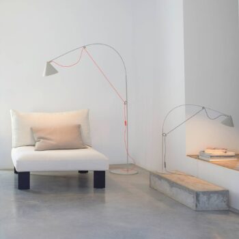 stolová LED lampa midgard AYNO S, sivá/sivá, 2 700 K, 76 cm