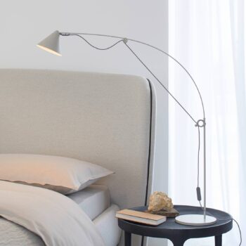 stolová LED lampa midgard AYNO S, sivá/sivá, 3 000 K, 76 cm