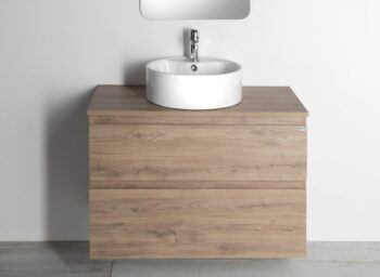 AQUALINE - ALTAIR Nábytková zostava do kúpeľne, šírka 87,1 cm, dub emporio AI390-01
