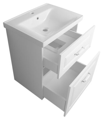 AQUALINE - FAVOLO umývadlová skrinka 57x72,5x44,6cm, biela mat FV260