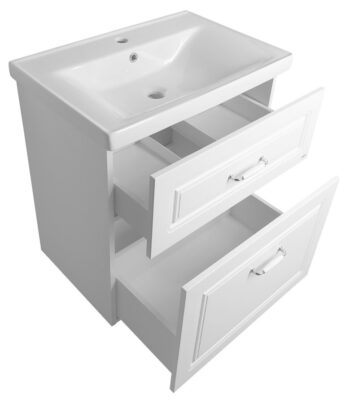 AQUALINE - FAVOLO umývadlová skrinka 67x72,5x44,6cm, biela mat FV270