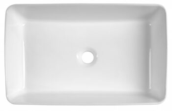 AQUALINE - Keramické umývadlo na dosku, 54x33cm, biela 54331
