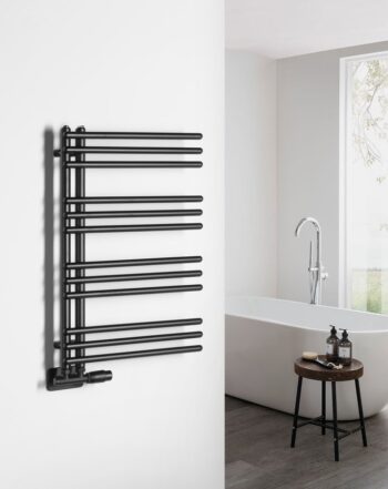 AQUALINE - POSEIDON vykurovacie teleso 450x740 čierna mat PS474B