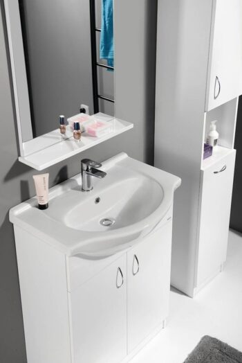 AQUALINE - SIMPLEX ECO 65 umývadlová skrinka vrátane umývadla 63x83,5x30,7cm SIME650