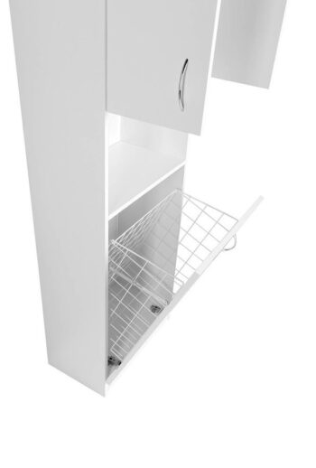 AQUALINE - SIMPLEX ECO vysoká skrinka s košom 50x180x30cm SIME510