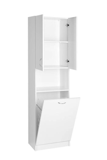 AQUALINE - SIMPLEX ECO vysoká skrinka s košom 50x180x30cm SIME510