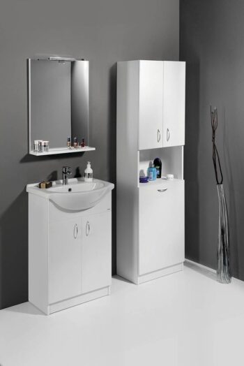 AQUALINE - SIMPLEX ECO vysoká skrinka s košom 50x180x30cm SIME510