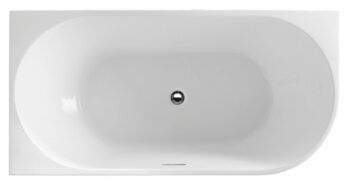 AQUALINE - TIBERA L rohová stojaca vaňa 140x70cm, biela E1066
