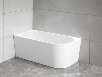 AQUALINE - TIBERA L rohová stojaca vaňa 140x70cm, biela E1066