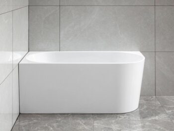 AQUALINE - TIBERA L rohová stojaca vaňa 140x70cm, biela E1066