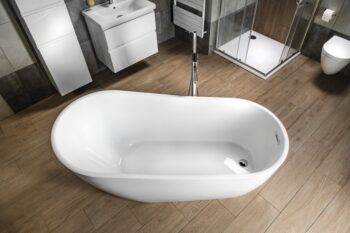 AQUALINE - TISA voľne stojaca vaňa 170x80cm, biela 2.jakost E1780