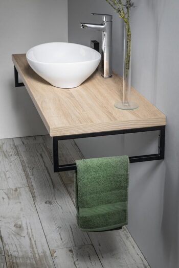 AQUALINE - VEGA doska pod umývadlo 72,5x45cm, dub platin VG775