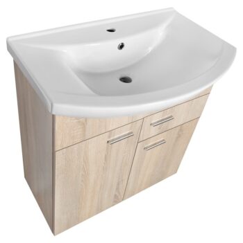 AQUALINE - ZOJA umývadlová skrinka 71,5x74x34cm, dub platin 51175