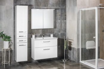 AQUALINE - ZUNO 85 keramické umývadlo nábytkové 85x45cm, biela 9085