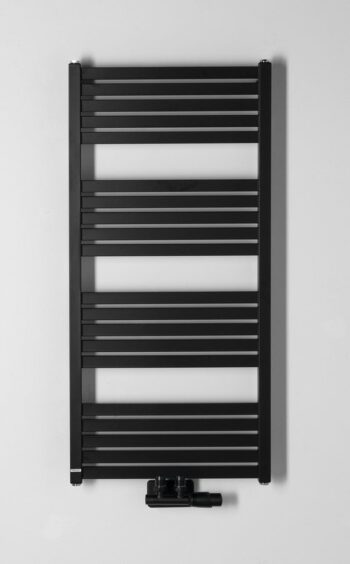 Bruckner - GRUNT vykurovacie teleso 500x1050, stredové pripojenie, čierny mat 600.121.6