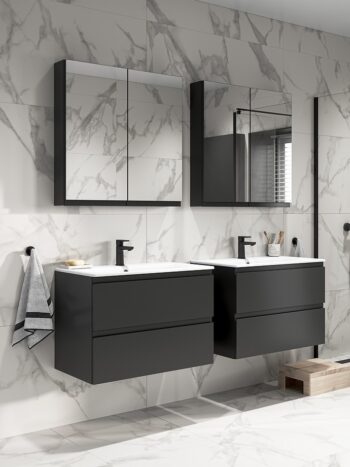 CERSANIT - SET B817 MODUO-IN 60 ANTRACIT DSM (skrinka + umývadlo) S801-472-DSM