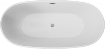 DEANTE - Alpinia biela Akrylátová vaňa, voľne stojaca, oválna - 160 cm KDU_016W