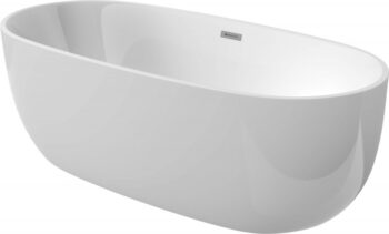 DEANTE - Alpinia biela Akrylátová vaňa, voľne stojaca, oválna - 160 cm KDU_016W
