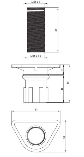 DEANTE - Bidetová batéria Silia nero BQS_N30M