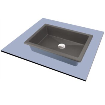 DEANTE - Correo anthracite metallic Granit umývadlo - 500x400 mm CQR_TU5U