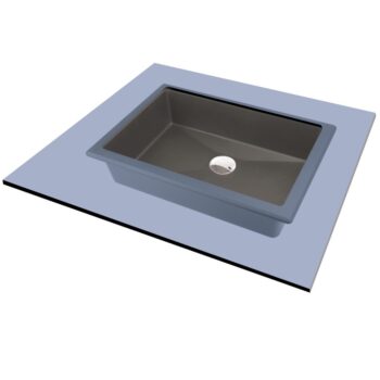 DEANTE - Correo anthracite metallic Granit umývadlo - 500x400 mm CQR_TU5U