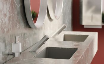 DEANTE - Correo anthracite metallic Granit umývadlo - 500x400 mm CQR_TU5U