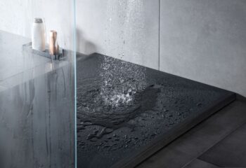 DEANTE - Correo čierna - Granitová sprchová vanička, obdĺžniková, 120x80 cm KQR_N44B