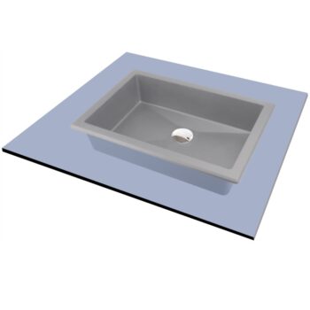 DEANTE - Correo metallic grey Granit umývadlo - 500x400 mm CQR_SU5U