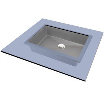 DEANTE - Correo metallic grey Granit umývadlo - 500x400 mm CQR_SU5U