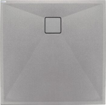 DEANTE - Correo šedá metalic - Granitová sprchová vanička, štvorcová, 90x90 cm KQR_S41B