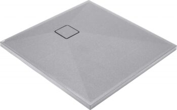 DEANTE - Correo šedá metalic - Granitová sprchová vanička, štvorcová, 90x90 cm KQR_S41B
