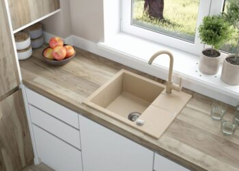 DEANTE DEANTE - Andante alabaster - Granitový drez s odkvapkávačom ZQN_A11A