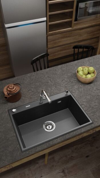 DEANTE DEANTE - Eridan antracit metalic - Granitový drez ZQE_T103