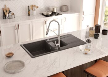 DEANTE DEANTE - Eridan grafit metalic - Granitový drez, 1.5 - bowl s odkvapkávačom ZQE_G513