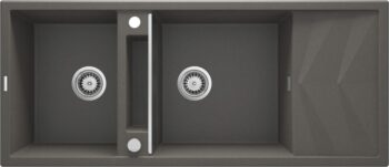 DEANTE DEANTE - Magnetic anthracite metallic granitový drez 2-bowl ZRM_T213