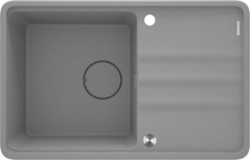 DEANTE DEANTE - Momi metallic grey Granitový drez, 1-bowl with drainer ZKM_S113