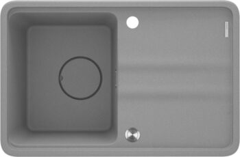 DEANTE DEANTE - Momi metallic grey Granitový drez, 1-bowl with drainer ZKM_S11A