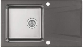 DEANTE DEANTE - Prime antracit metalic - Granitovo - oceľový drez, 1 - bowl s odkvapkávačom ZSR_T113